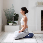 Meditatiekussen van biologisch katoen met boekweitdoppen