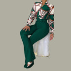 Tweedelige set met broek en blouse