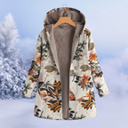 Dames winterjas met bloemenprint — afbeelding 7