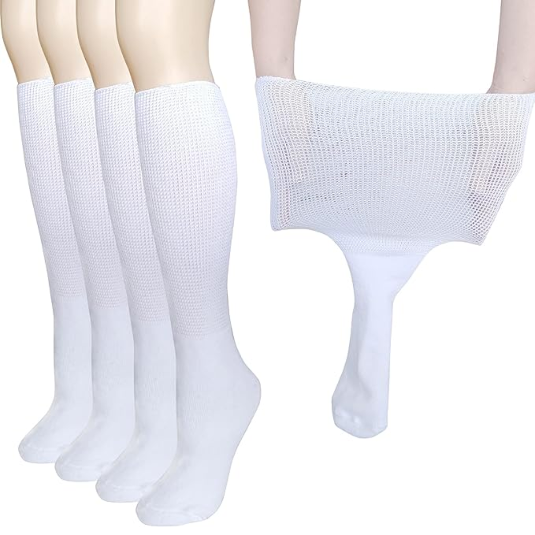 2 paar comfort extra brede lymfoedeem & diabetessokken