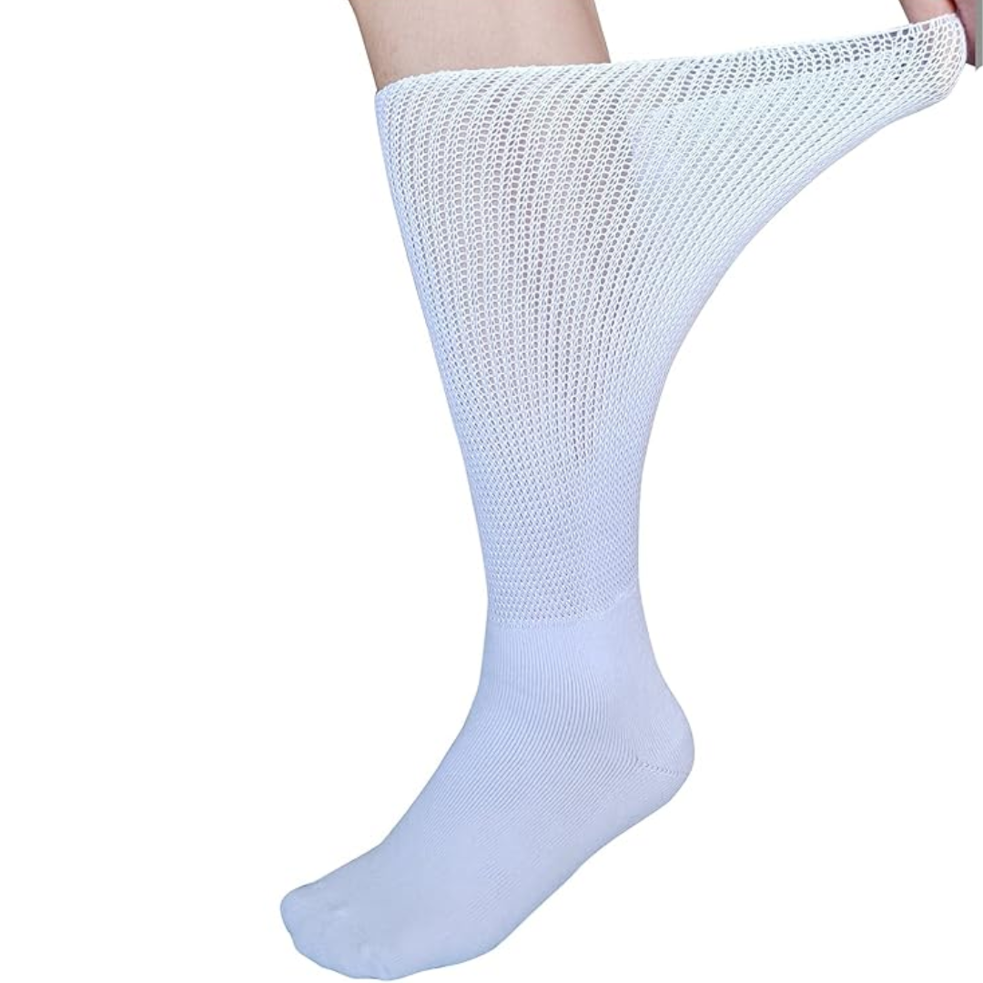 2 paar comfort extra brede lymfoedeem & diabetessokken