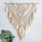 Scandinavische boho macramé wandhanger