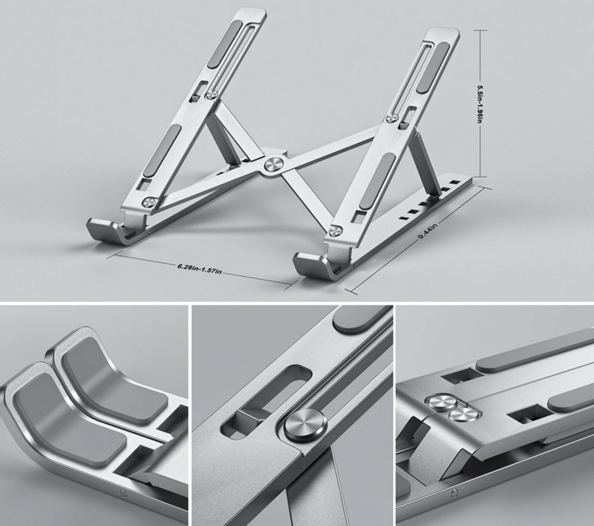 Instelbaar laptop standaard 6-Standen – SCITEC laptop stand