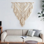 Scandinavische boho macramé wandhanger