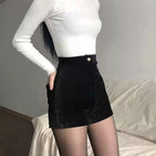 Leah ribfluweel short