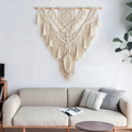 Scandinavische boho macramé wandhanger