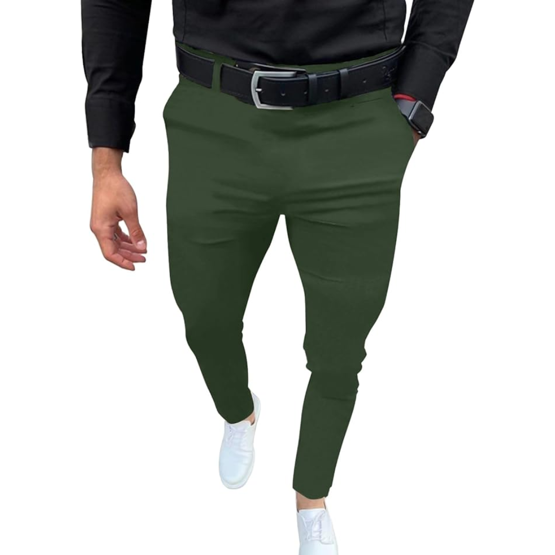 Slim fit stretch heren broek