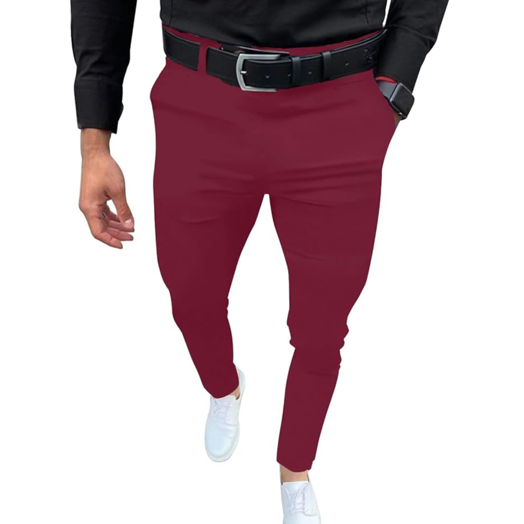 Slim fit stretch heren broek