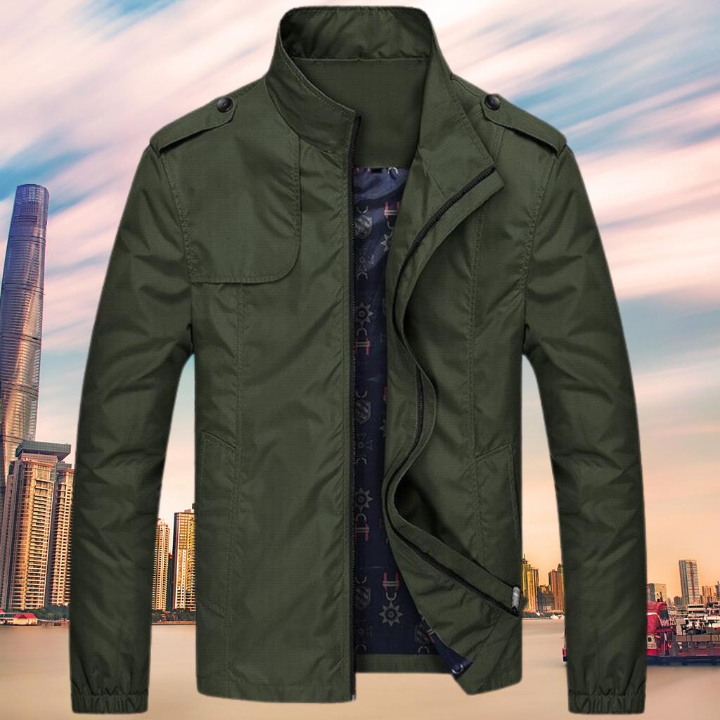 GENTI oxford mid-coat | modern & windproof jas voor heren — afbeelding 4