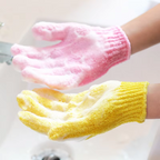 Exfoliërende badhandschoenen, set van 2