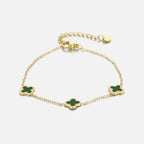 Klaver armband groen