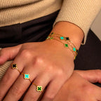 Klaver armband groen