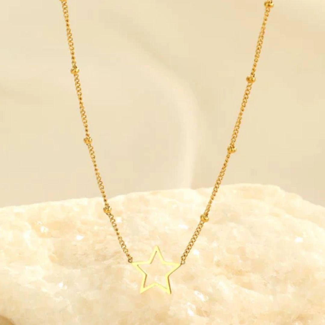 Open ster ketting