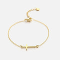 Vergulden kruisarmband