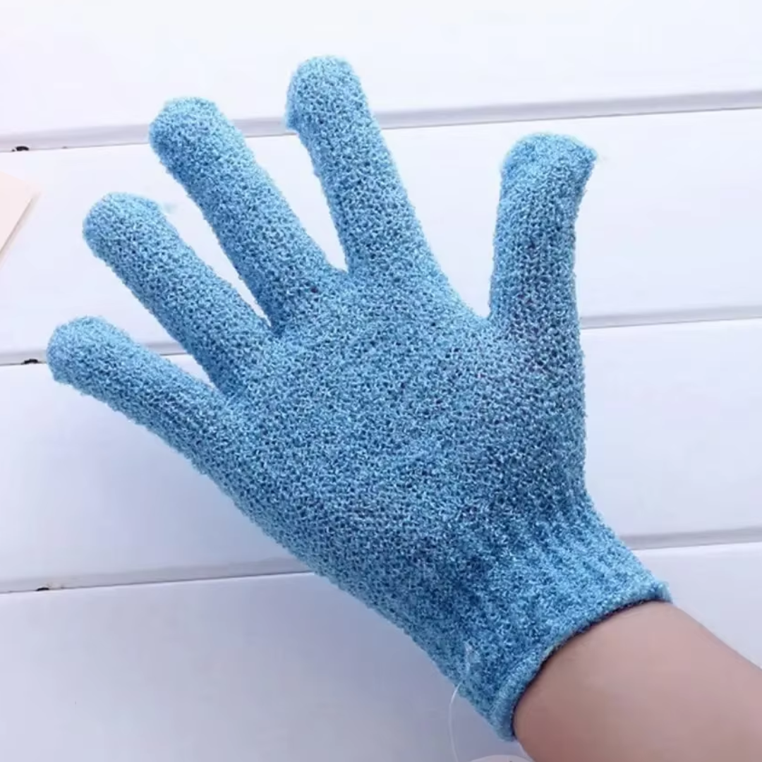 Exfoliërende badhandschoenen, set van 2
