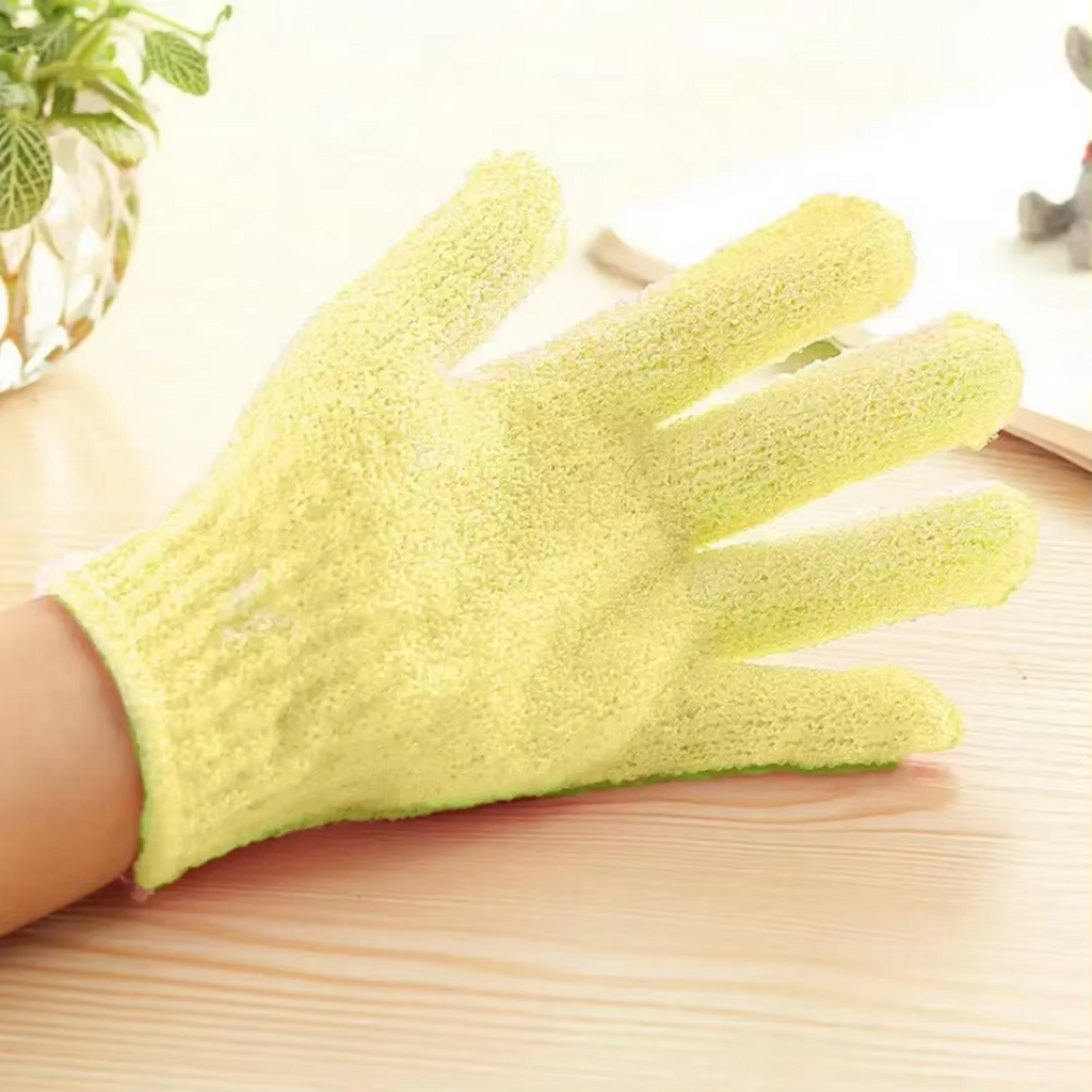 Exfoliërende badhandschoenen, set van 2