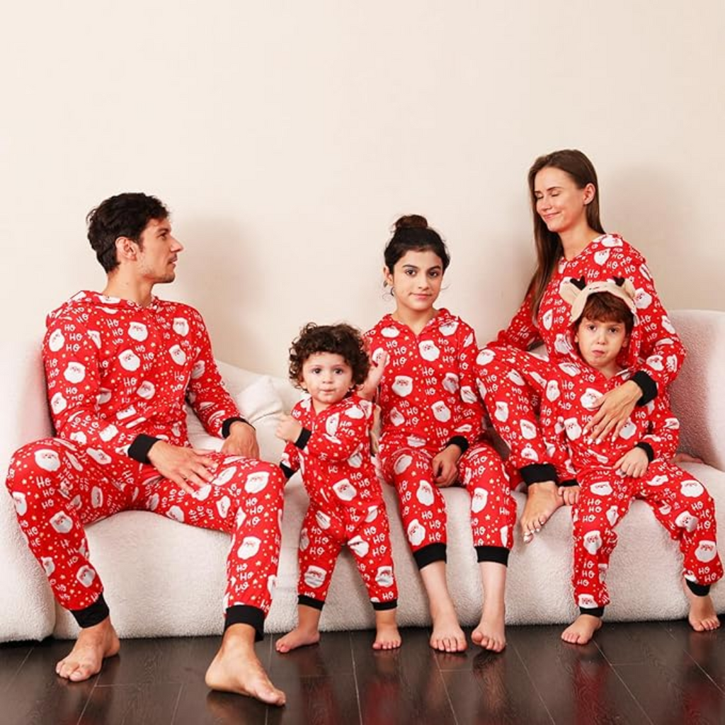 Matching kerstpyjama's voor het hele gezin