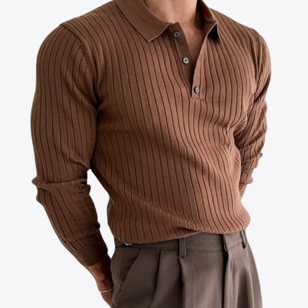 Heren herfst polo trui