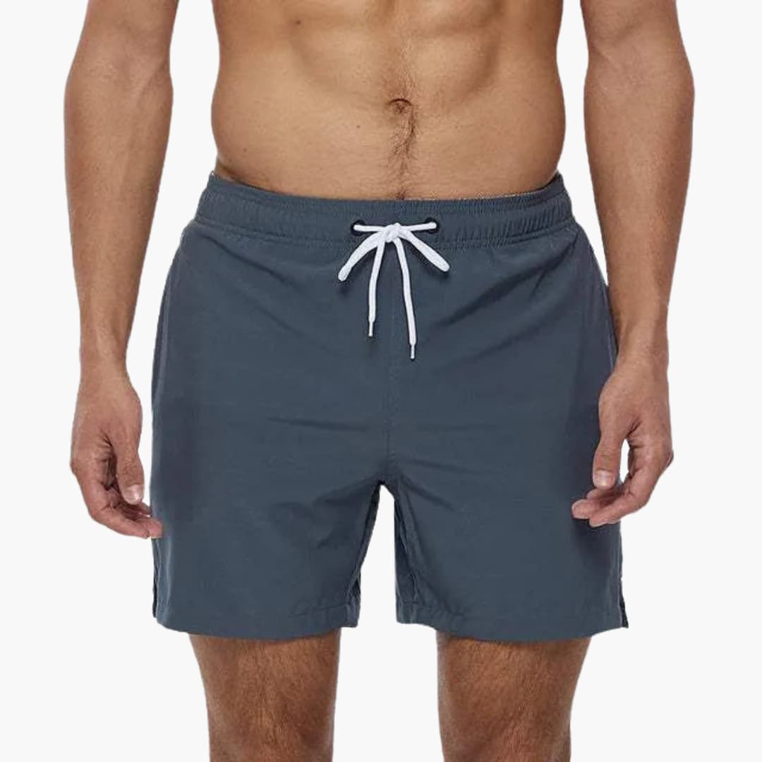 Lichte zwemshort met trekkoord en zijzakken