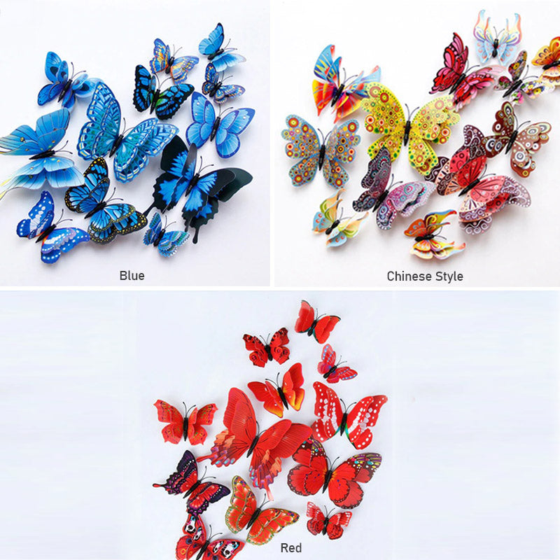 3D-muurstickers met vlinders — afbeelding 10