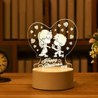 3D-acryllamp met LED