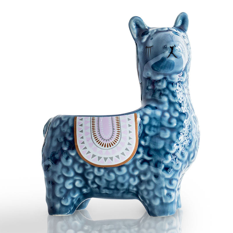 Bloempot met alpacamotief