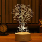 3D-acryllamp met LED