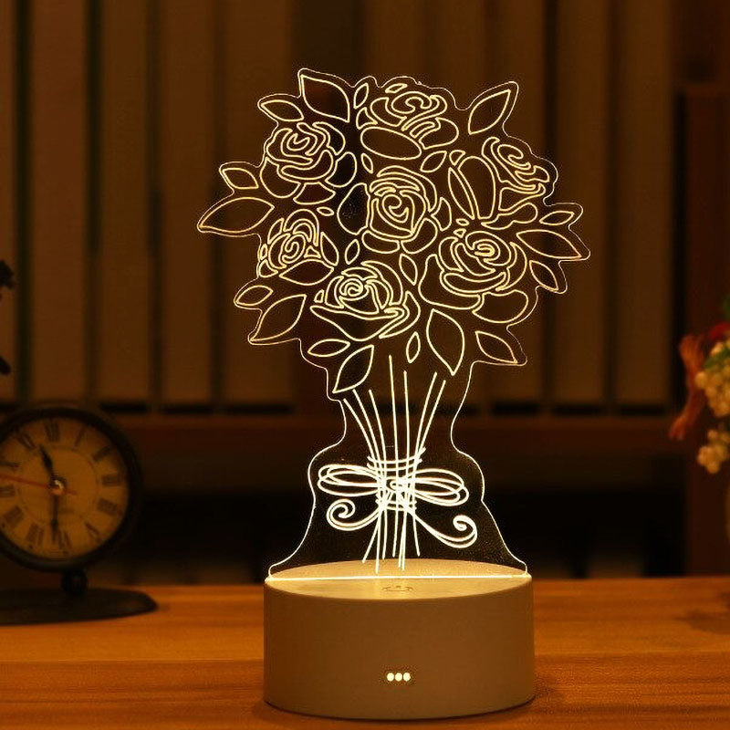 3D-acryllamp met LED