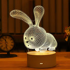 3D-acryllamp met LED
