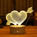 3D-acryllamp met LED