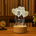 3D-acryllamp met LED