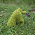Groene gevlokte dierendecoratie voor buiten