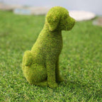 Groene gevlokte dierendecoratie voor buiten