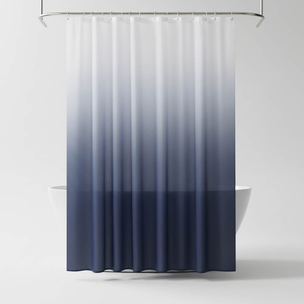 Verstevigde polyester douchegordijn