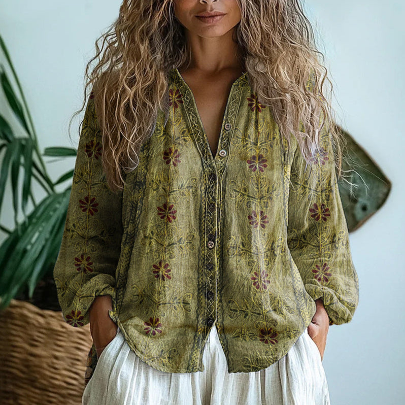 Getailleerde blouse met subtiele details