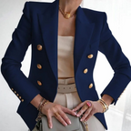 Vintage damesblazer met dubbele knopen