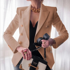 Vintage damesblazer met dubbele knopen