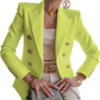 Vintage damesblazer met dubbele knopen
