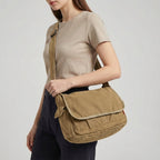 Vintage canvas schoudertas — afbeelding 6