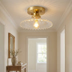 Bloemenlamp in vintage-stijl