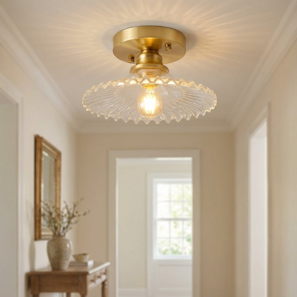 Bloemenlamp in vintage-stijl