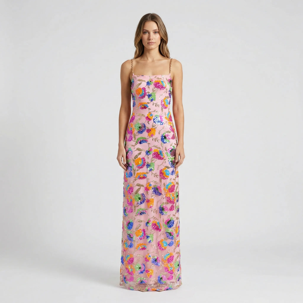Vallende maxi-jurk met split