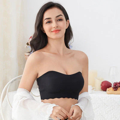 Strapless beha met onzichtbare push up