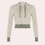 Modieus damesvest met capuchon
