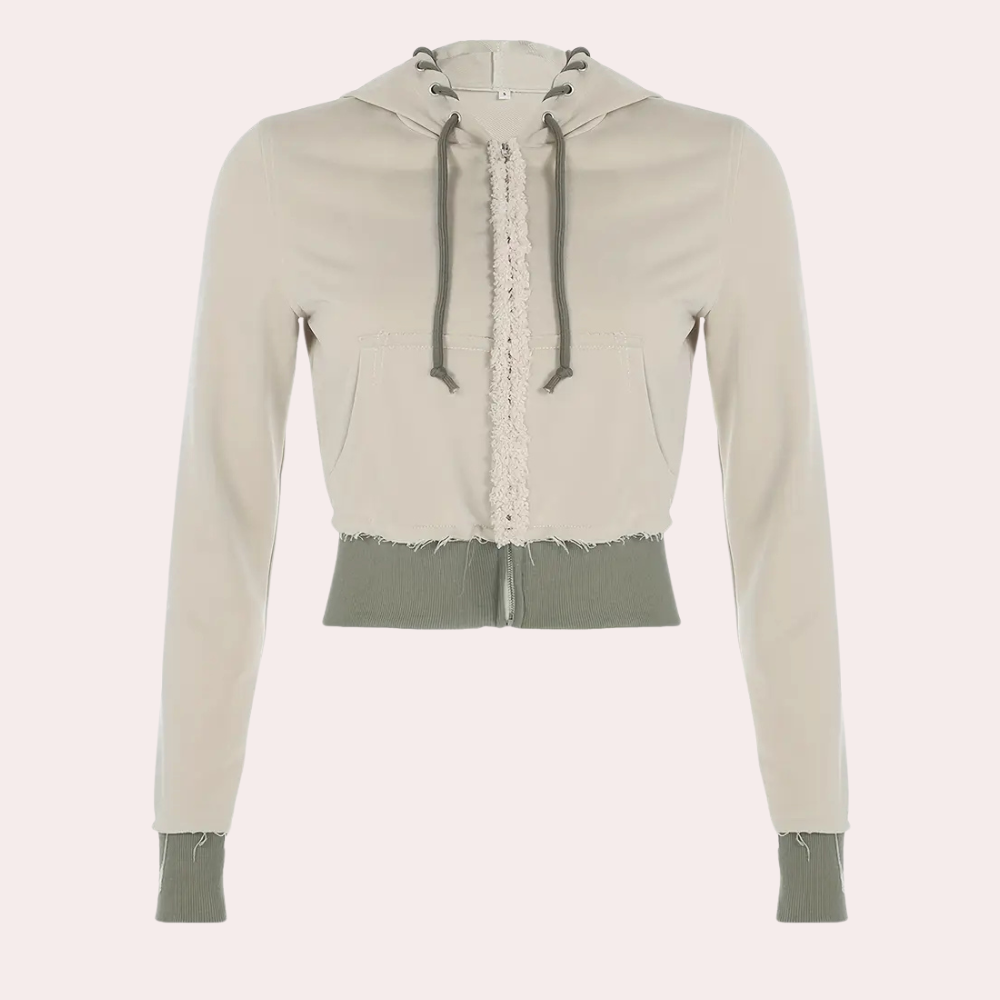 Modieus damesvest met capuchon