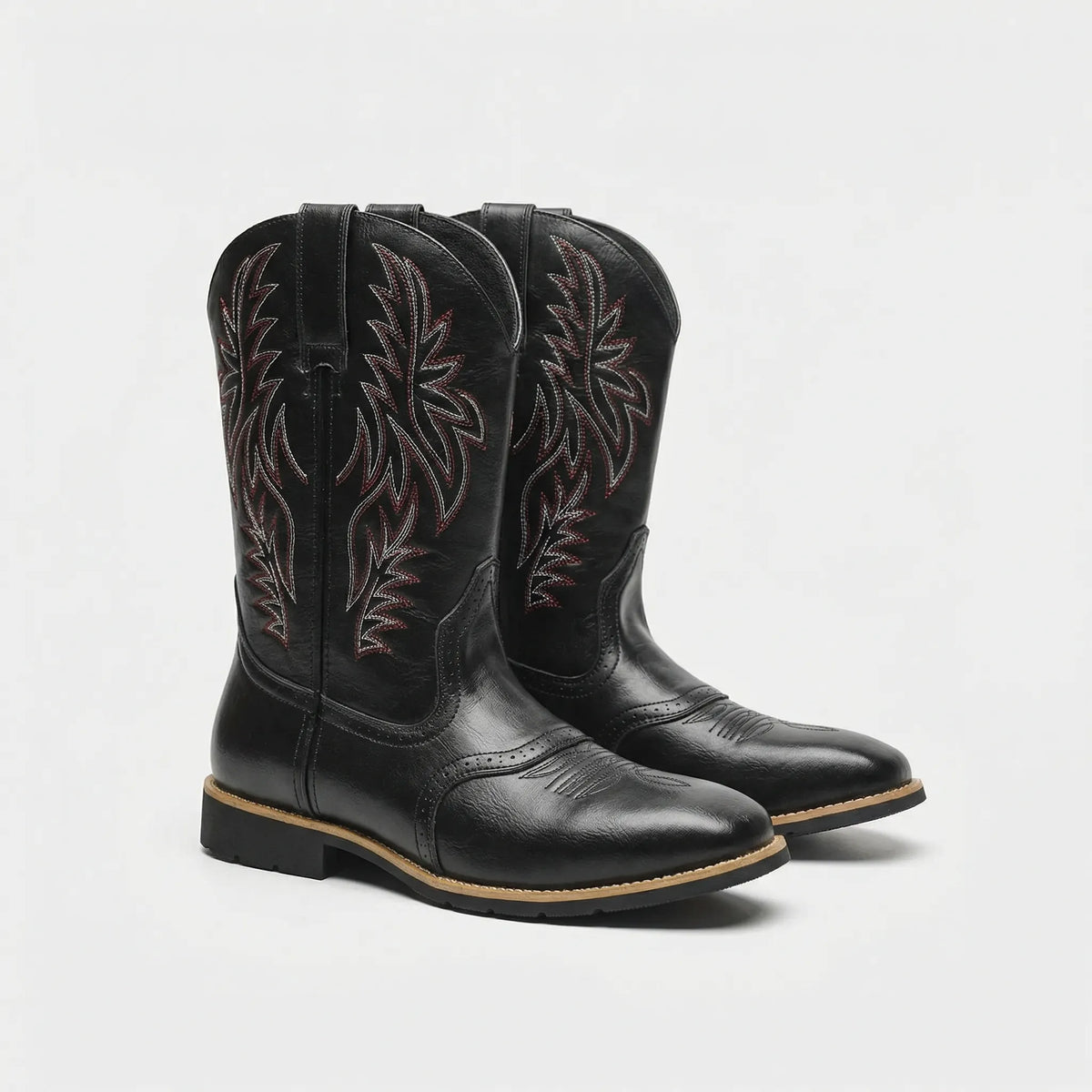 Kuitlange laarzen in cowboystijl