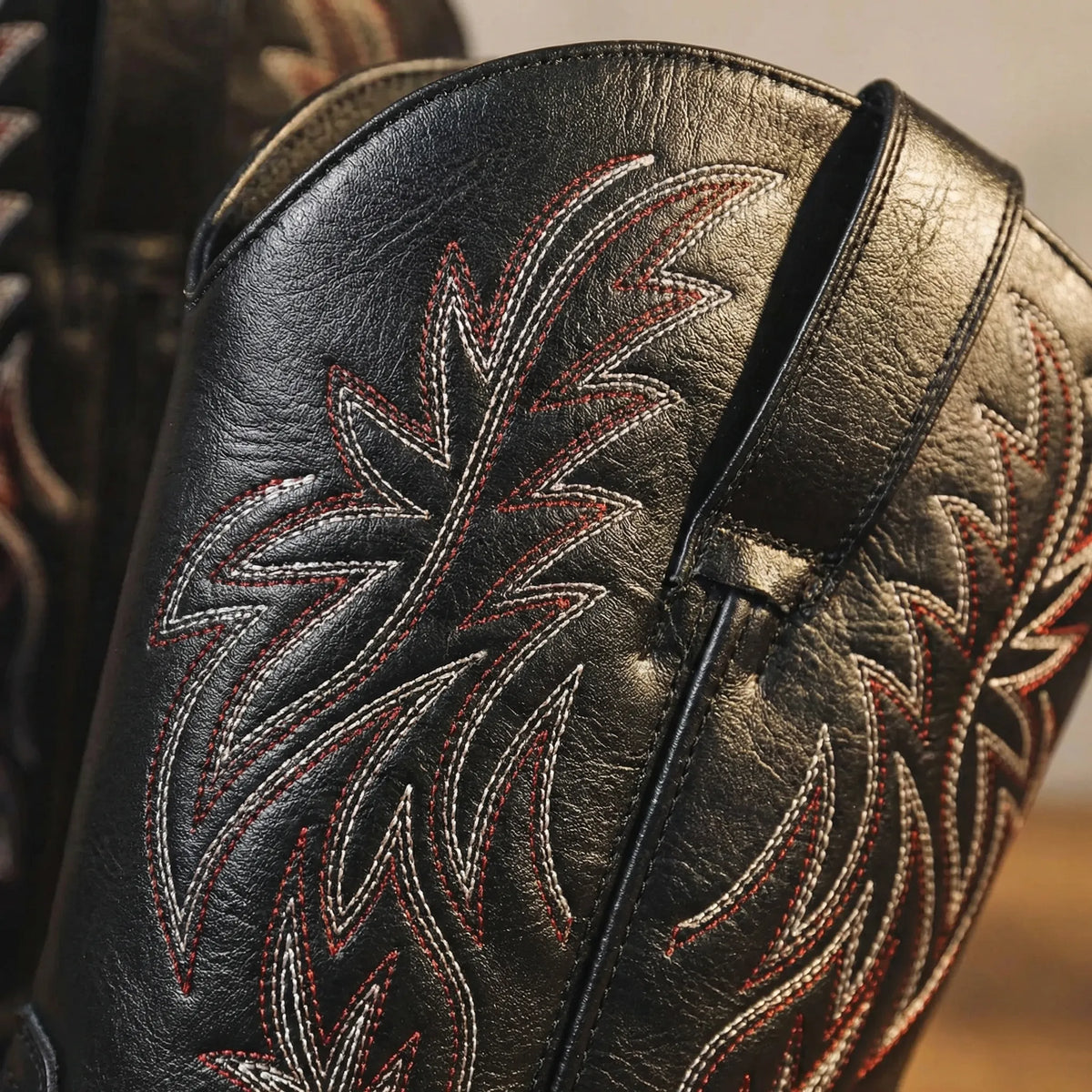 Kuitlange laarzen in cowboystijl