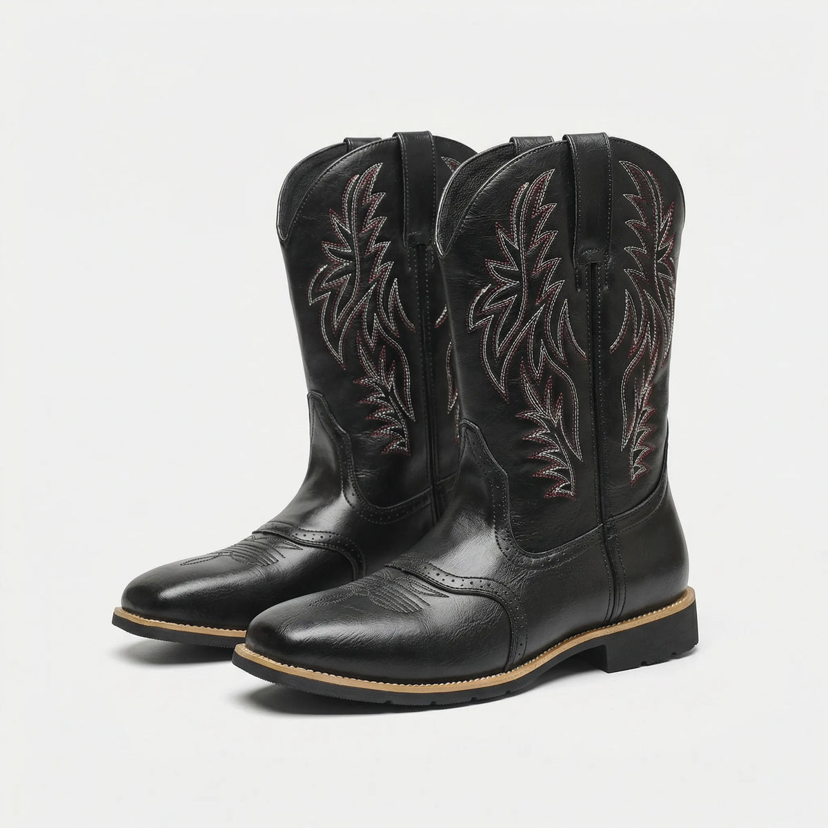 Kuitlange laarzen in cowboystijl