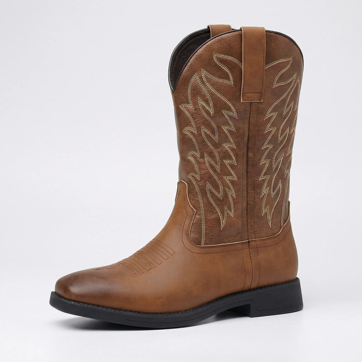 Kuitlange laarzen in cowboystijl