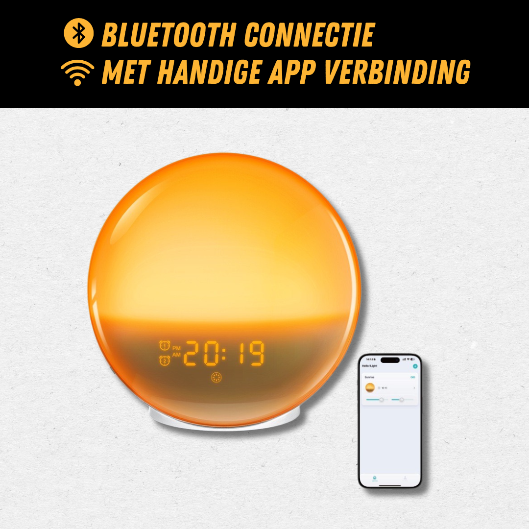 Natuurlijke wekkerradio met wake-up light